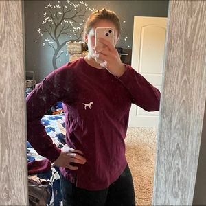 PINK Maroon Long Sleeve